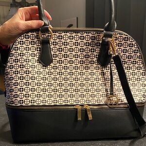 Stylish Black and Cream Tote Bag